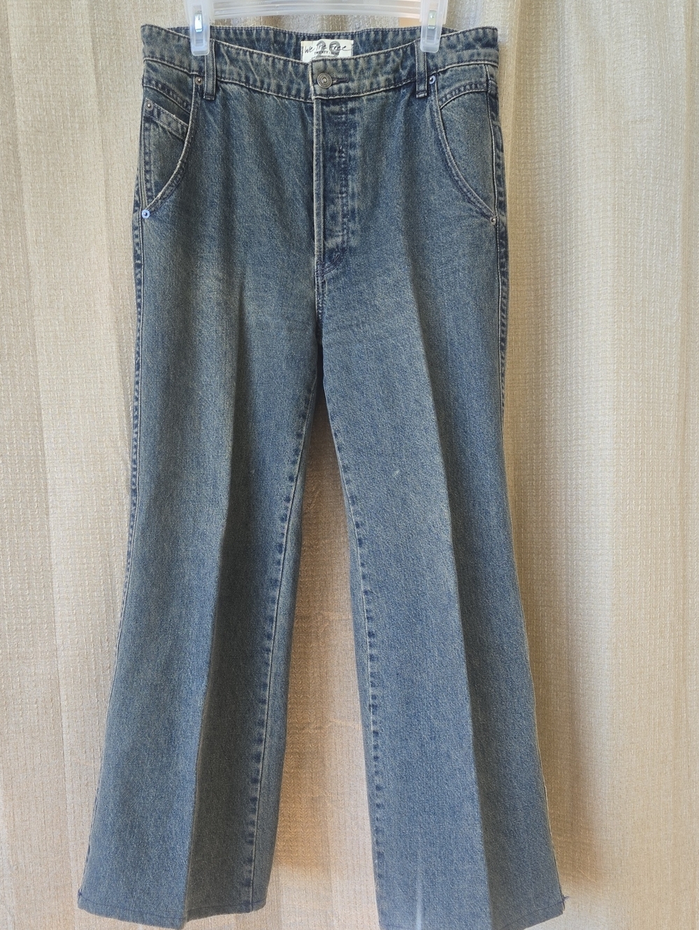We The Free High-Rise Wide Leg Jeans - Faded Blue